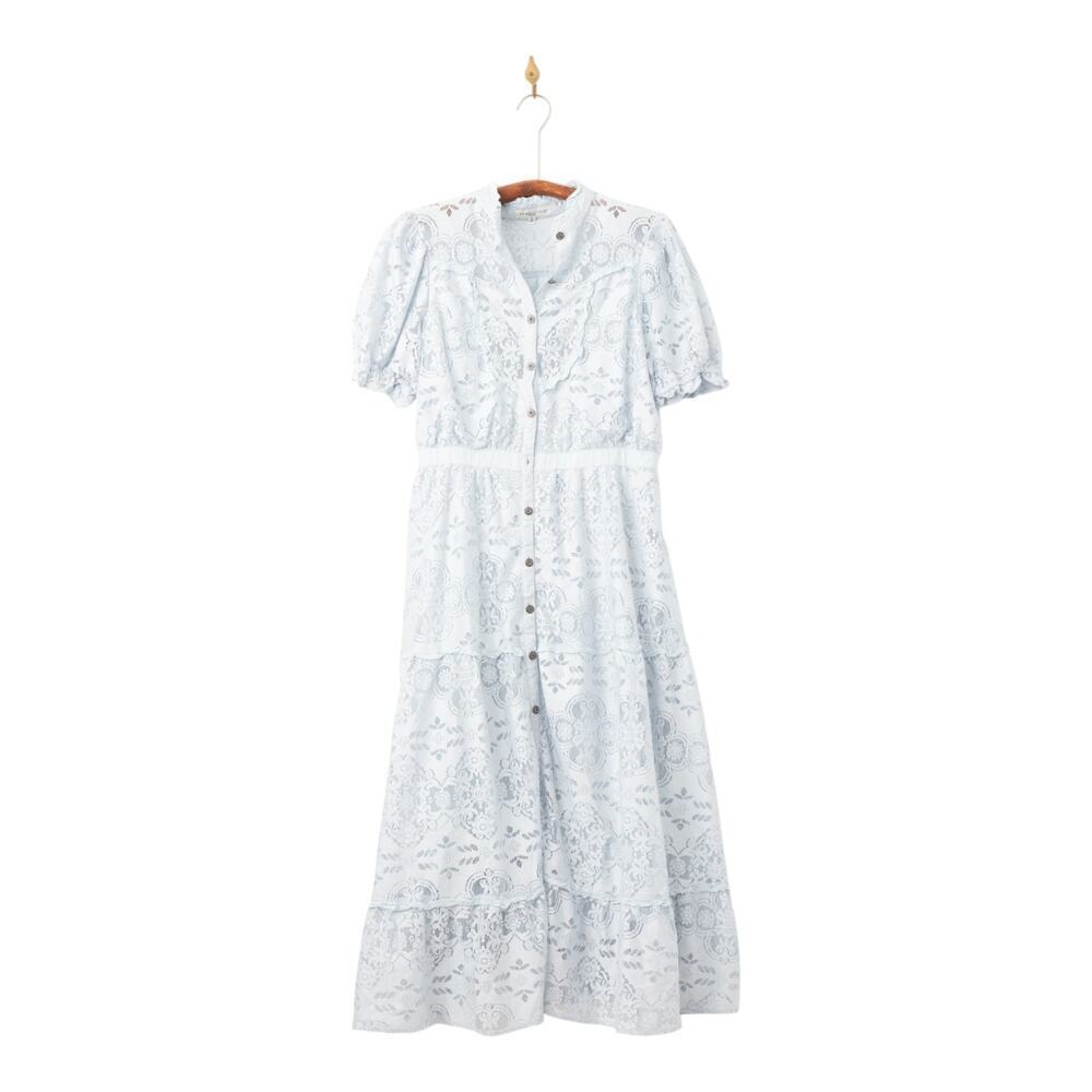 Pamela Love x RTR Blue Lace Victorian Dress Size XL - Picture 4 of 8